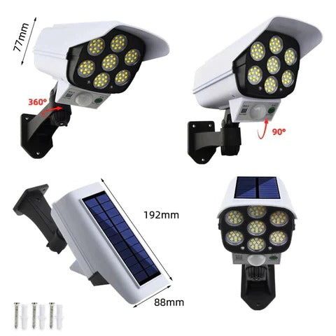 FOCO LED SOLAR  LAMPARA TIPO CAMARA ORIGINAL